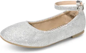DREAM PAIRS Girls Dress Shoes Girl's Ballerina Flat Ankle Strap Ballet Flats (Toddler/Little Kid/Big Kid)
