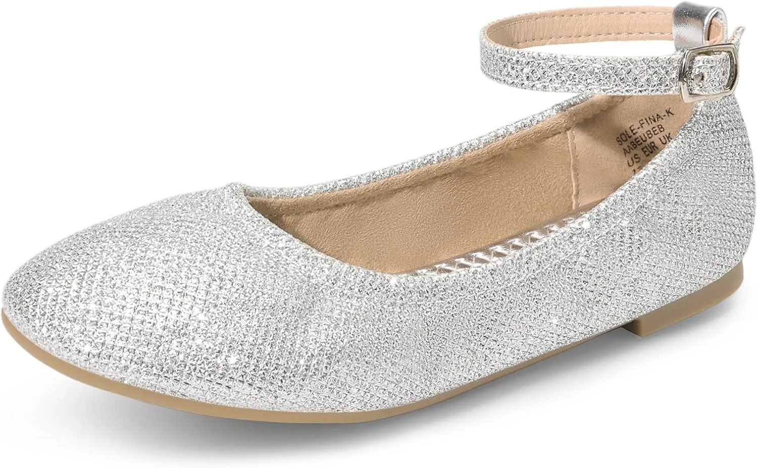 DREAM PAIRS Girls Dress Shoes Girl's Ballerina Flat Ankle Strap Ballet Flats (Toddler/Little Kid/Big Kid)