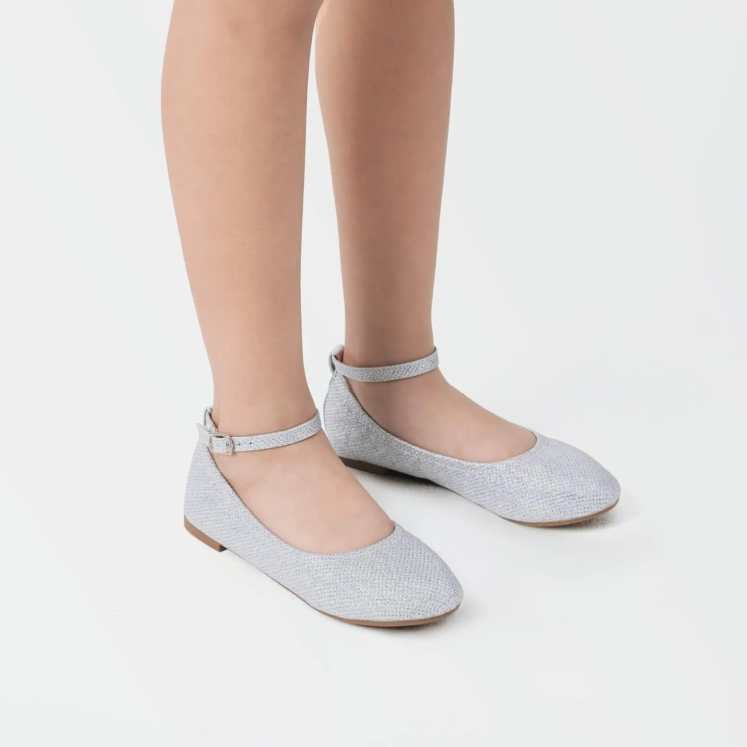 DREAM PAIRS Girls Dress Shoes Girl's Ballerina Flat Ankle Strap Ballet Flats (Toddler/Little Kid/Big Kid)