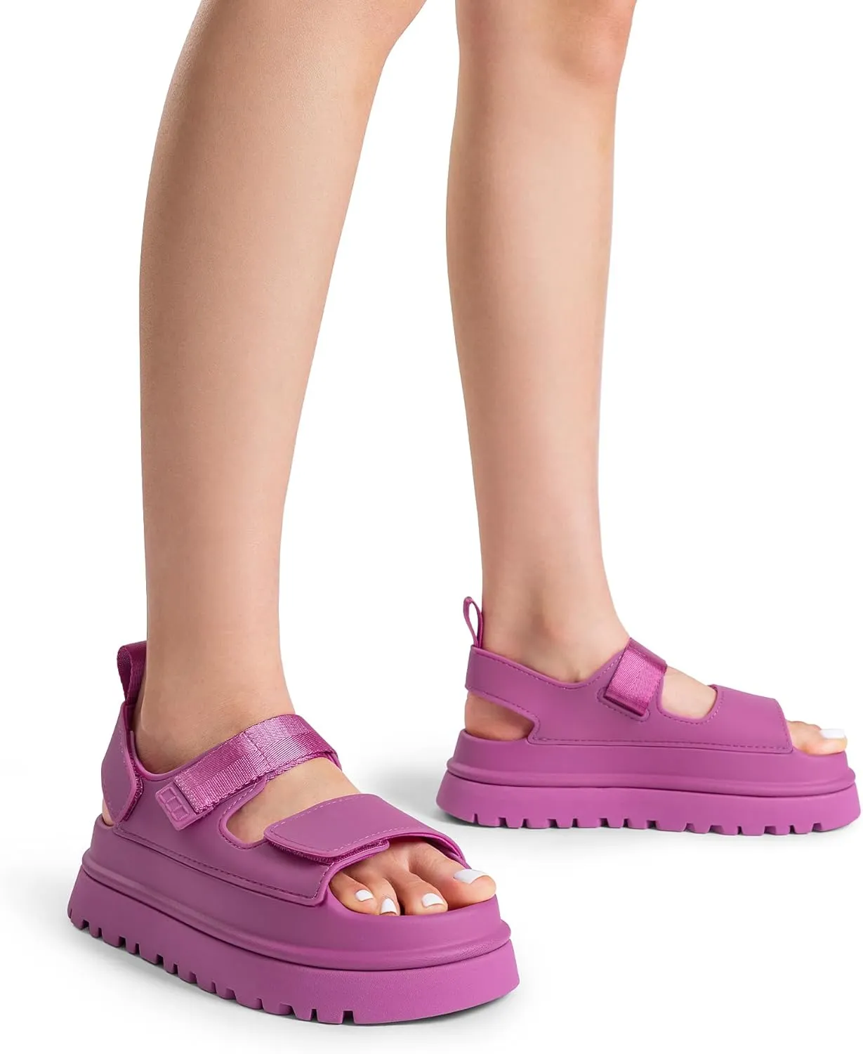DREAM PAIRS Platform Wedges Sandals for Women Chunky Open Toe Dress Walking Comfortable Flat Sandals for Summer