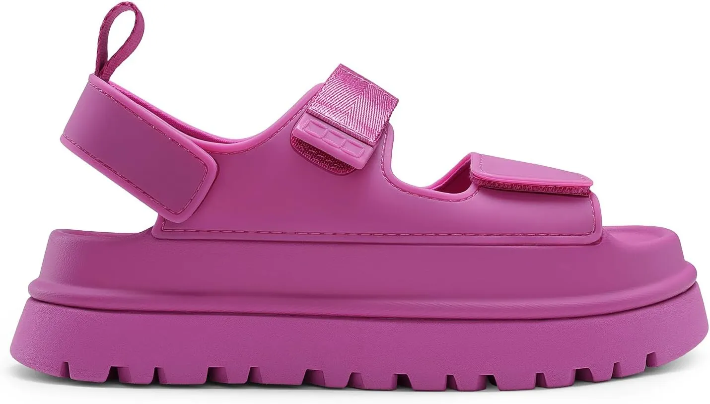 DREAM PAIRS Platform Wedges Sandals for Women Chunky Open Toe Dress Walking Comfortable Flat Sandals for Summer