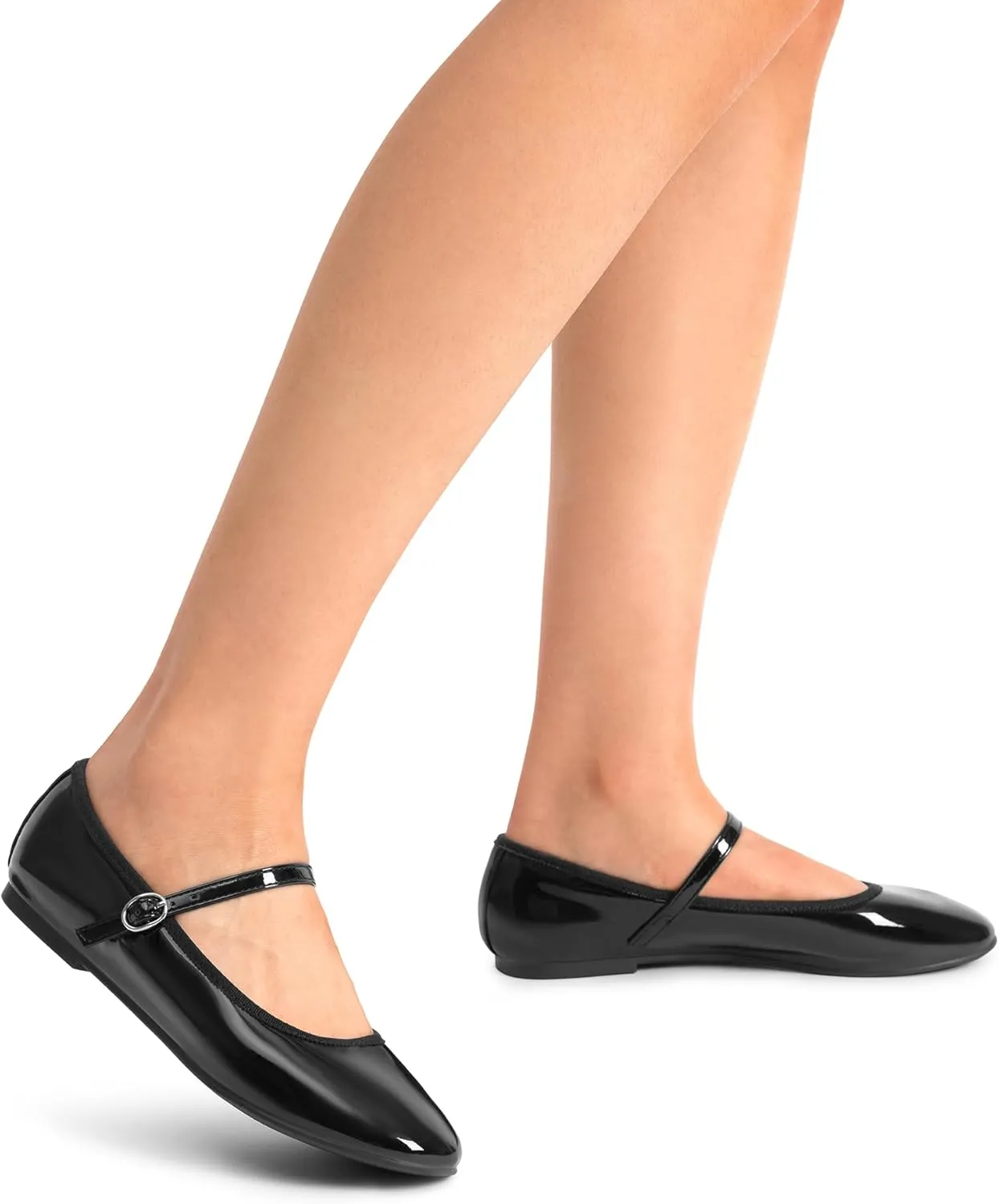 DREAM PAIRS Women's Ballet Flats Mary Jane Shoes, Round Toe Comfortable Dressy Casual Slip-on Work Daily Soft Flat Shoes