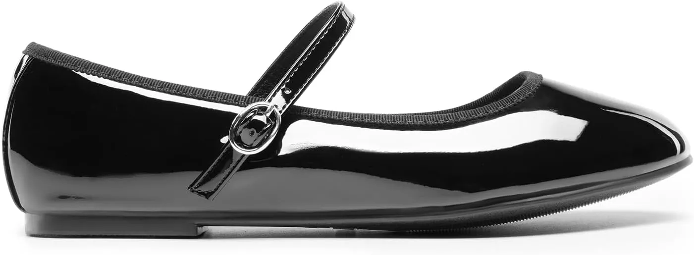 DREAM PAIRS Women's Ballet Flats Mary Jane Shoes, Round Toe Comfortable Dressy Casual Slip-on Work Daily Soft Flat Shoes