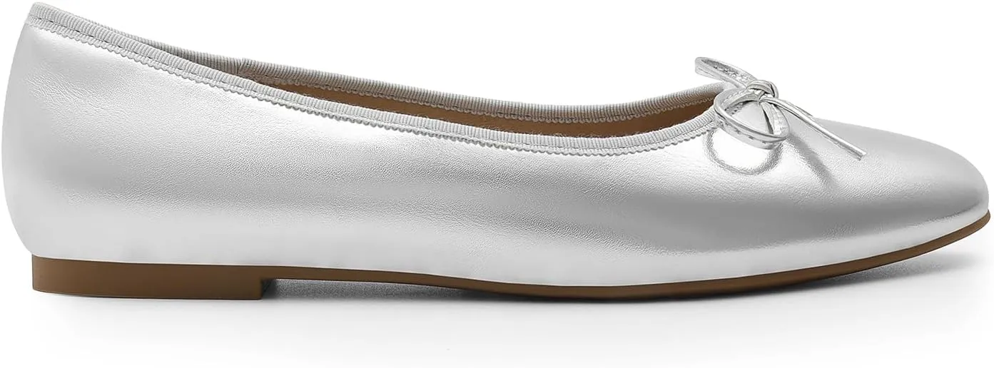 DREAM PAIRS Women's Flats, Round Toe Ballet Flats, Comfortable Slip-on Dressy Business Casual Work Office Ballerina Flat Dress Shoes
