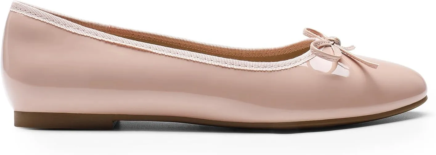DREAM PAIRS Women's Flats, Round Toe Ballet Flats, Comfortable Slip-on Dressy Business Casual Work Office Ballerina Flat Dress Shoes