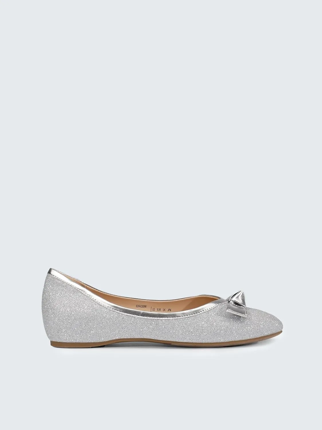 DREAM PAIRS Women's Low Wedge Dressy Flats, Comfortable Square Toe Rhinestone Wedding Shoes