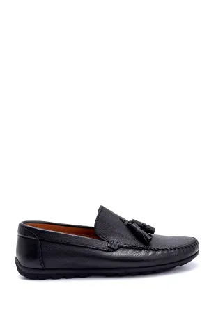Erkek Deri Püskül Detaylı Loafer