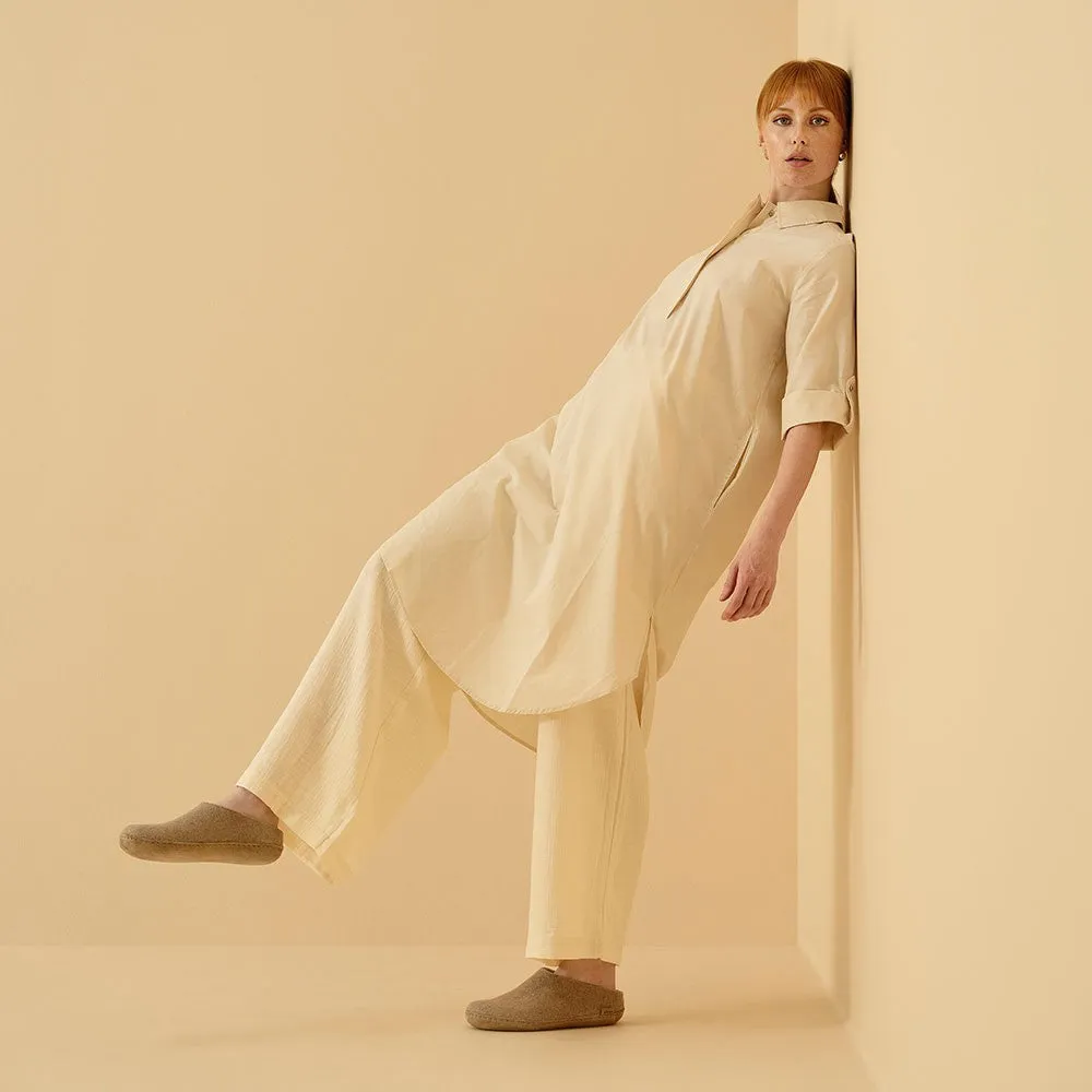 Felted Wool Mule - Sand