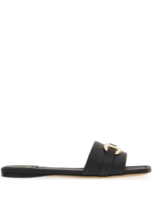 Ferragamo Black Sandals