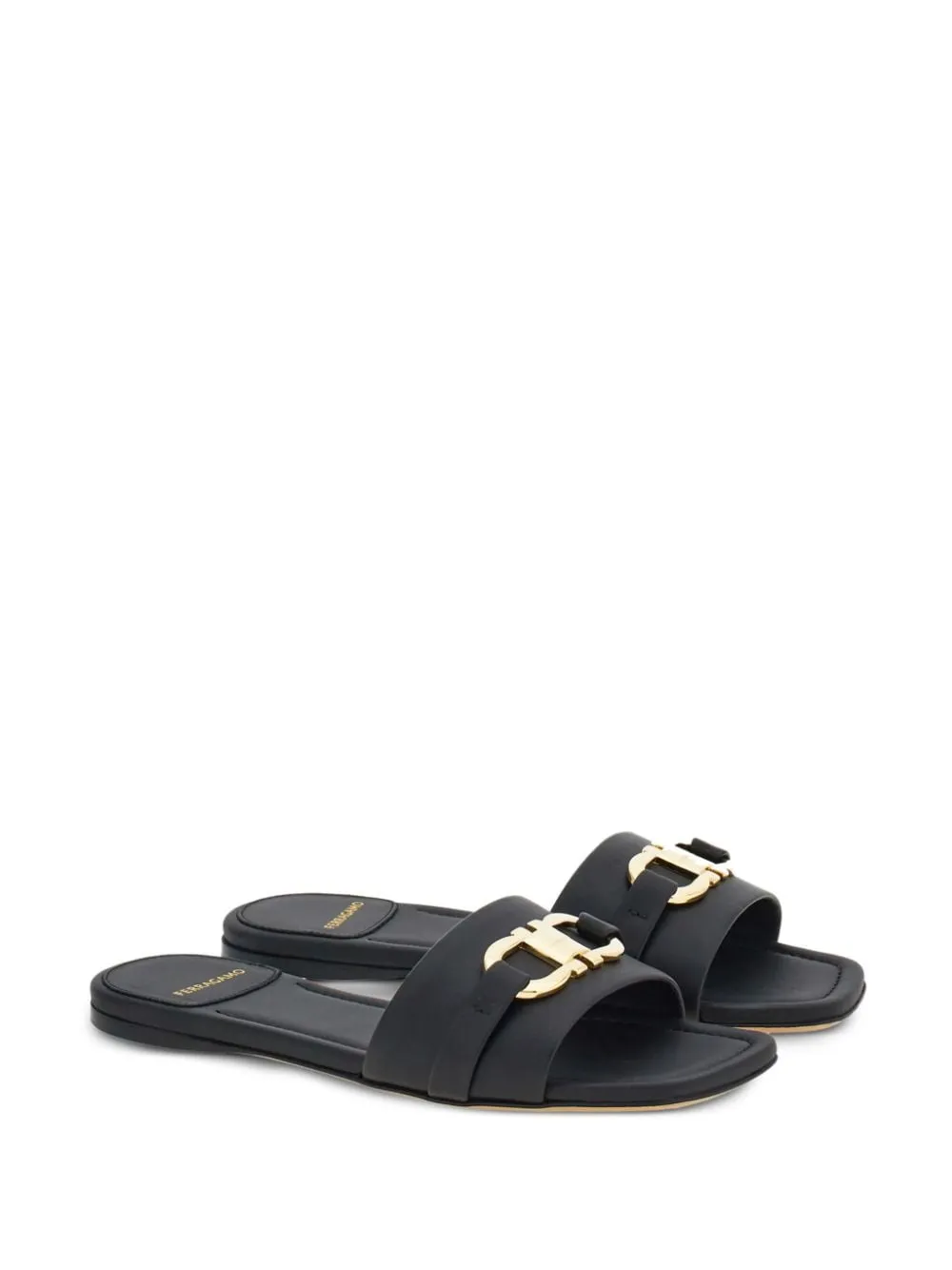 Ferragamo Black Sandals
