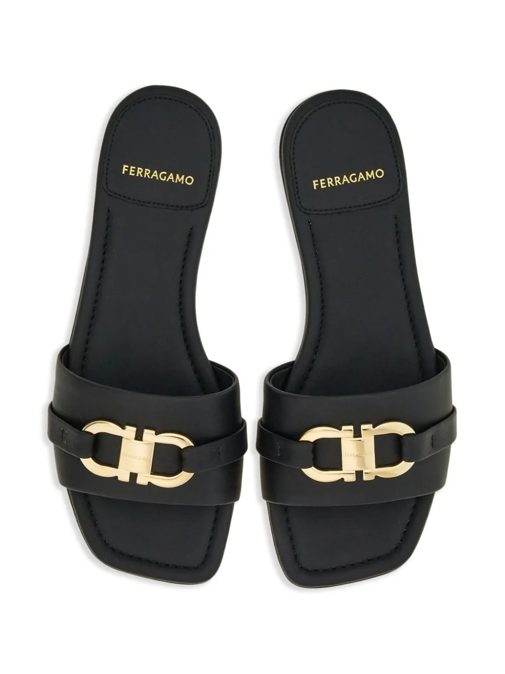 Ferragamo Black Sandals