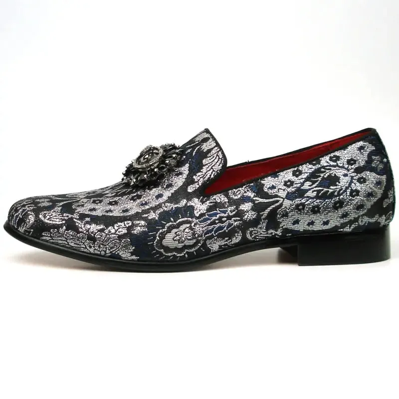 Fiesso FI-7385-3 Multi Color Slip on Loafers