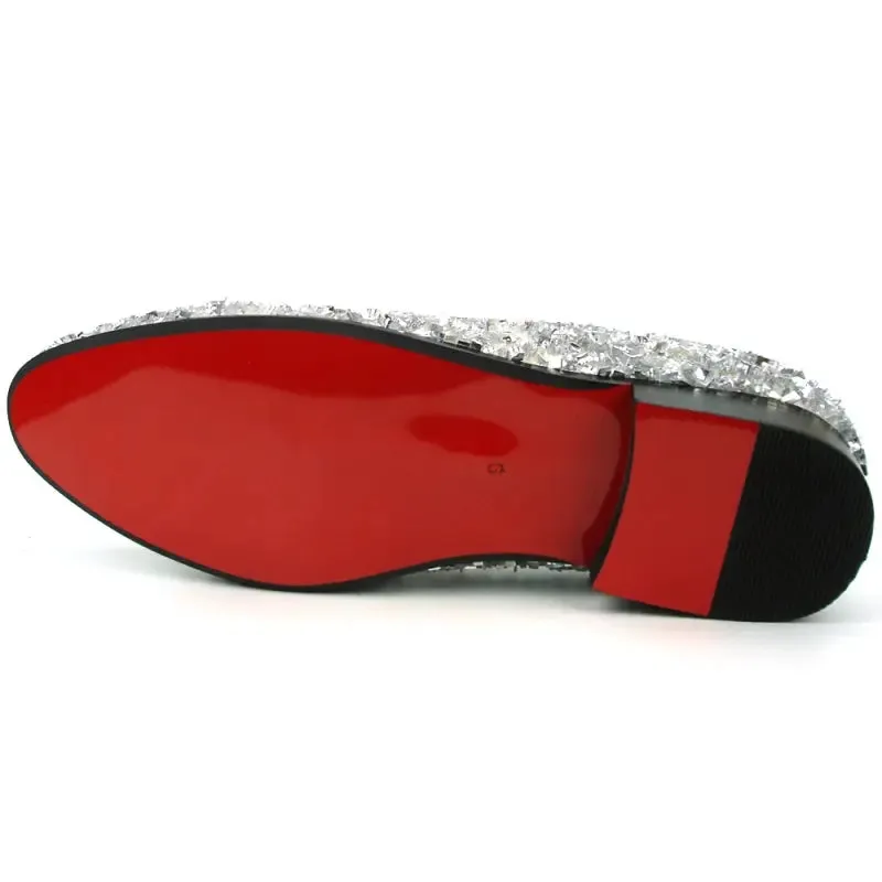 Fiesso FI-7498 White Slip on Loafers