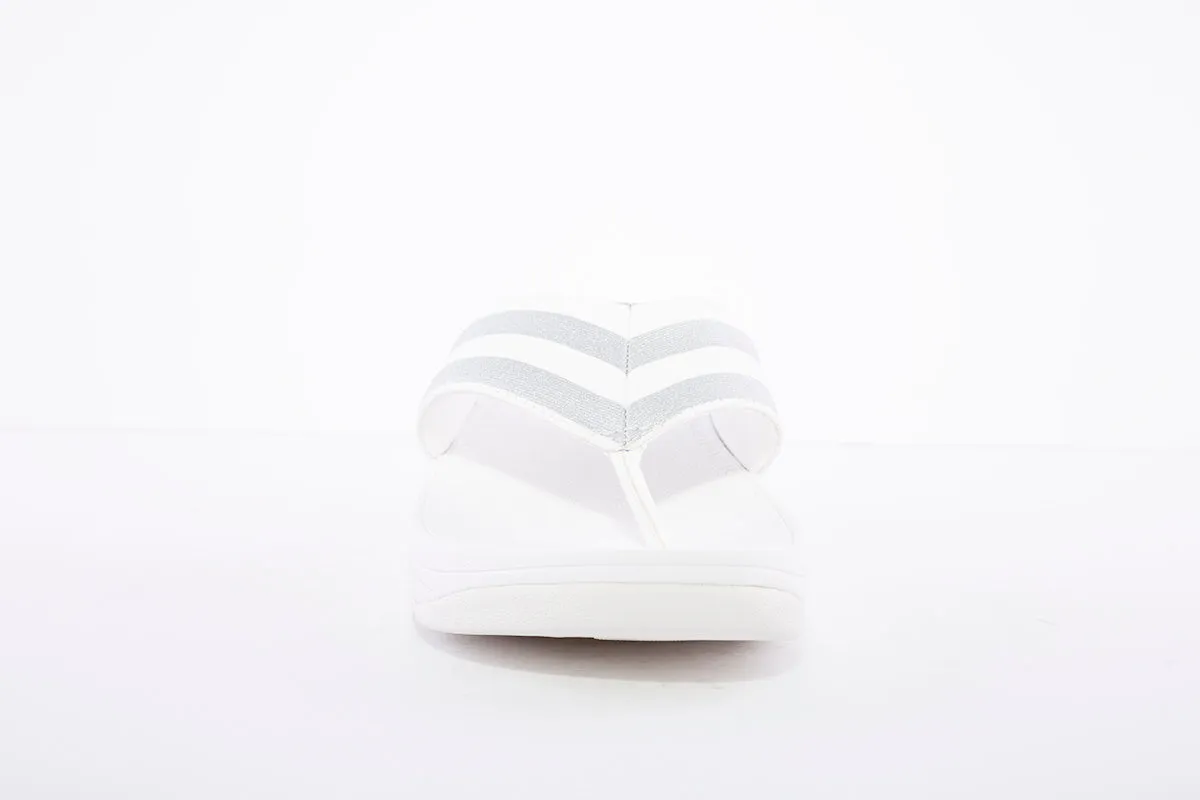 FITFLOP - MILLIE STRIPE WHITE/SILVER