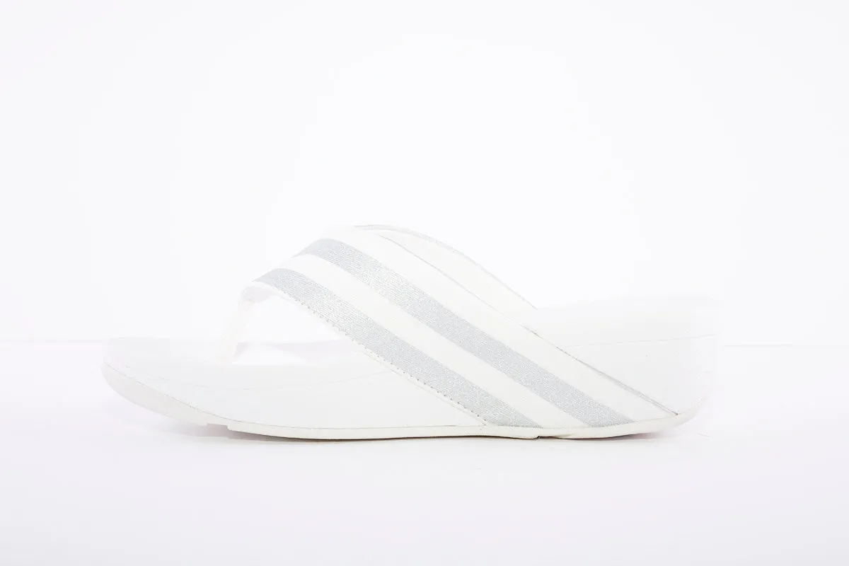 FITFLOP - MILLIE STRIPE WHITE/SILVER