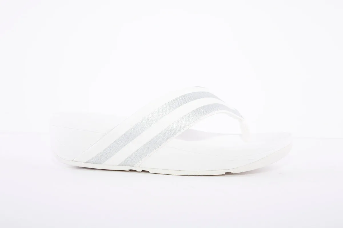 FITFLOP - MILLIE STRIPE WHITE/SILVER