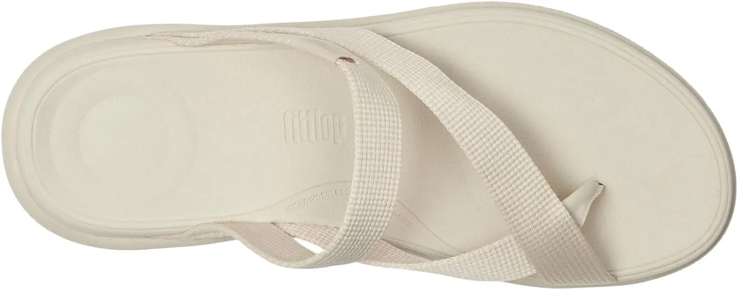 FitFlop Women's F-Mode Go Webbing Flatform Sling Toe-Post Sandals Wedge