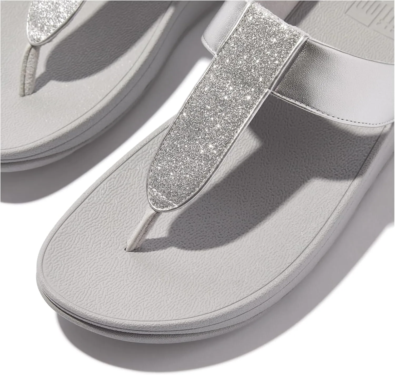 FitFlop Women's FINO Glitterdust Metallic Toe Post Flip Flop Sandal