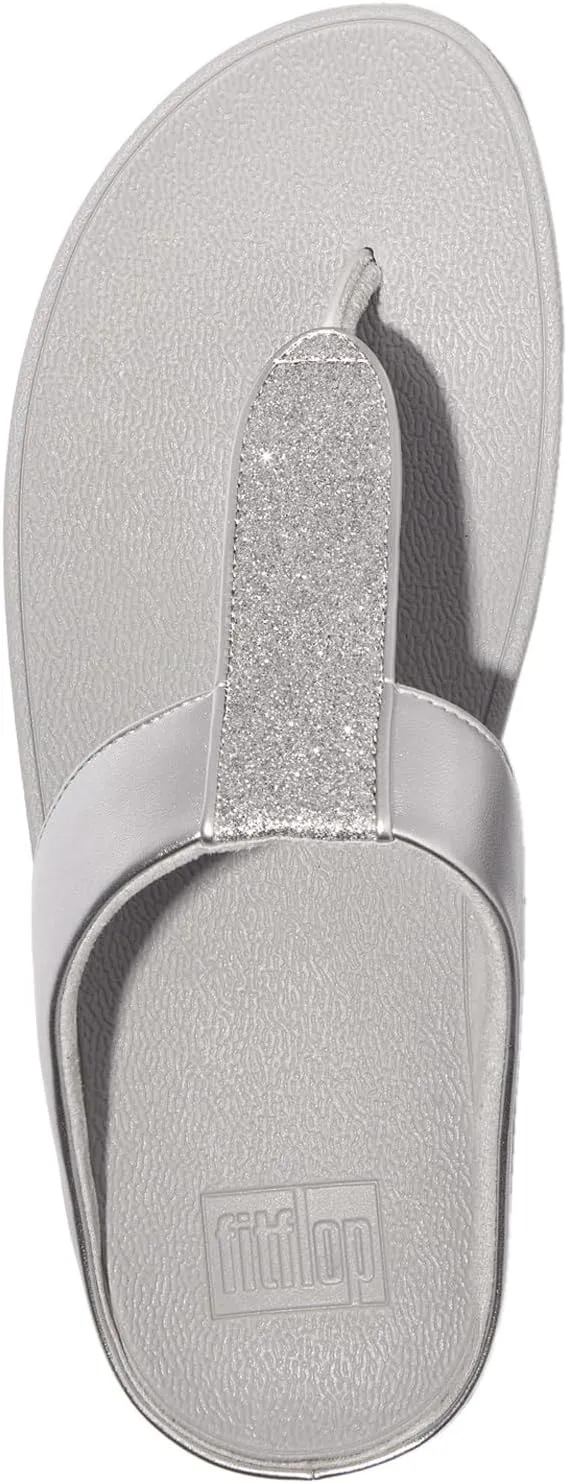FitFlop Women's FINO Glitterdust Metallic Toe Post Flip Flop Sandal