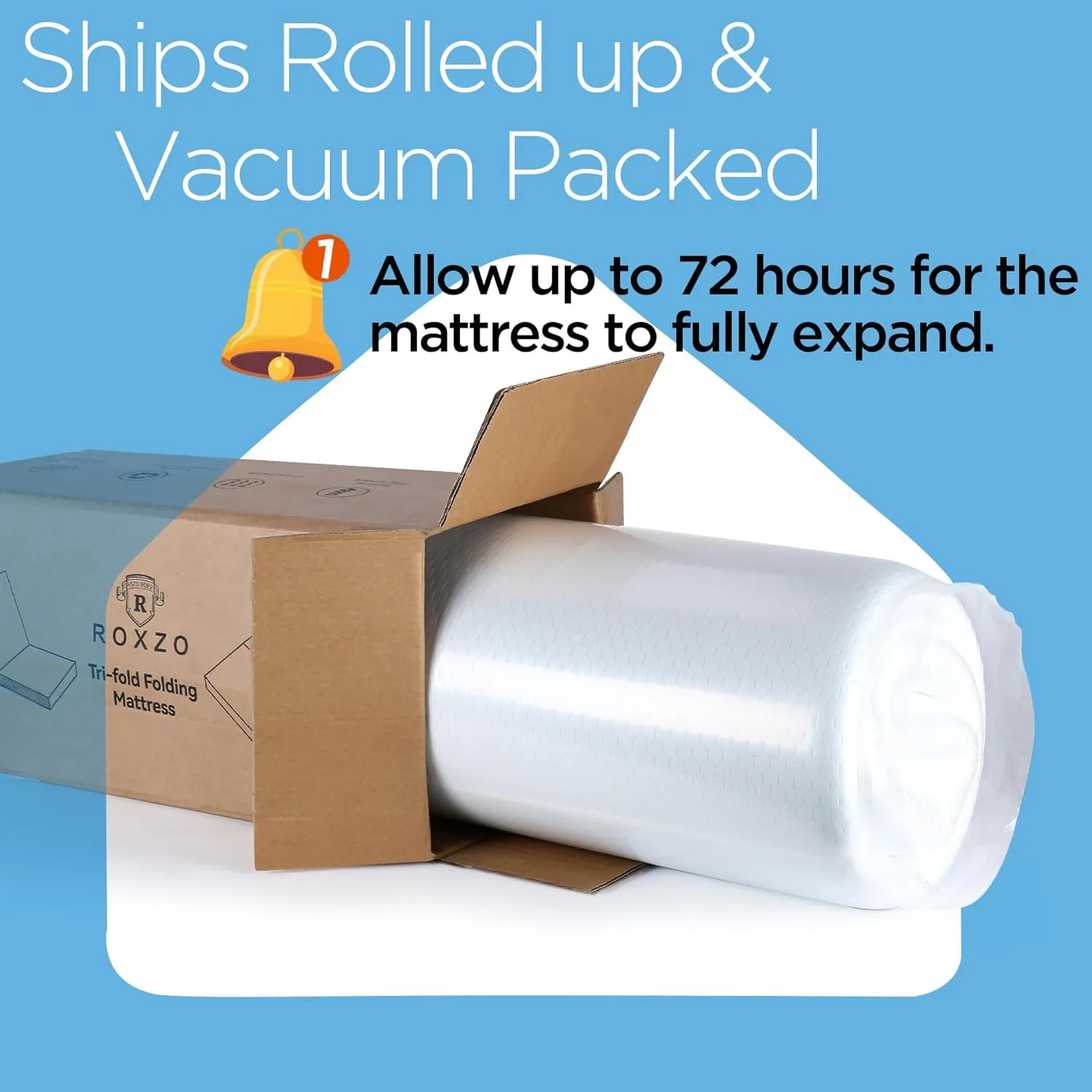 Folding Mattress,3 inch Twin Tri-Folding Memory Foam Mattress, Portable Trifold with Washable Cover, Non-Slip Bottom for Camping & Guest Beds, 75"x38"x3"