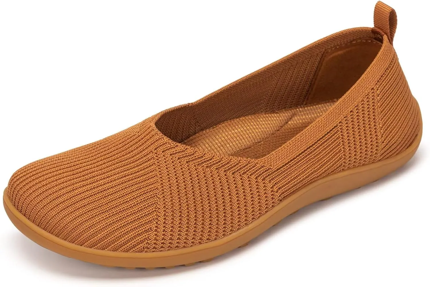Frank Mully Womens Flat Shoes Wide Toe Box Knitted Flats Comfort Wide Width Walking Flats