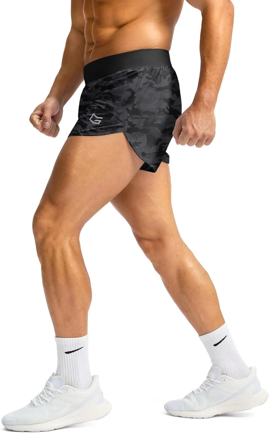 G Gradual Running Shorts for Men 3 Inch Lighweight Quick Dry Workout Gym Athletic Jogging Shorts with Inner Key Pocket