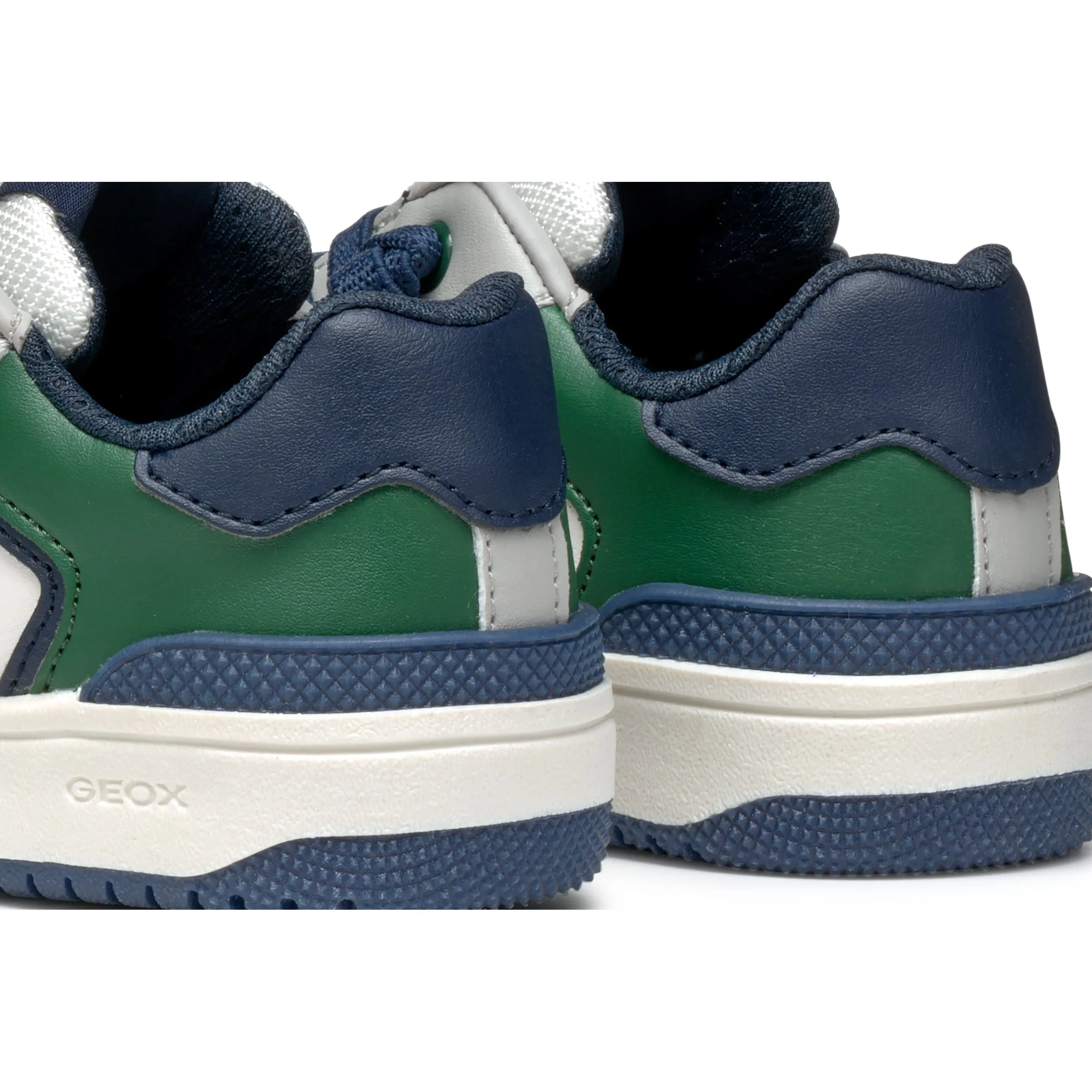 GEOX Washiba -  Boys Velcro Trainer in White Multi