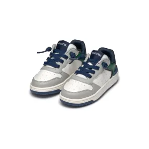 GEOX Washiba -  Boys Velcro Trainer in White Multi
