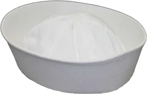 GI White Military US Navy Cotton GOB Sailor Hat - Made in USA