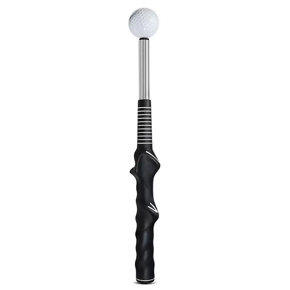 Golf Swing Training Aid Telescopic Impact Sound Stick Exercise Tool for Practice