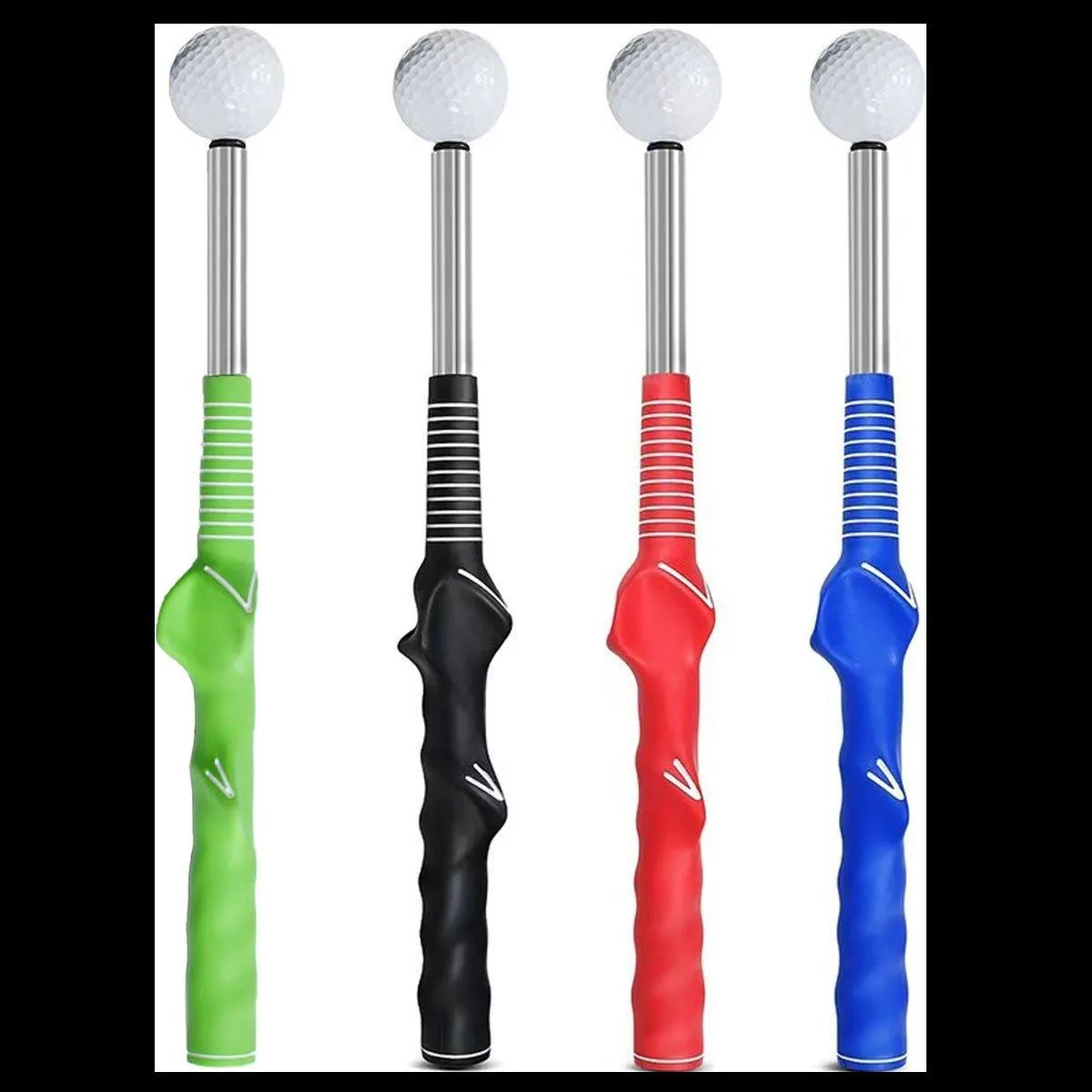 Golf Swing Training Aid Telescopic Impact Sound Stick Exercise Tool for Practice