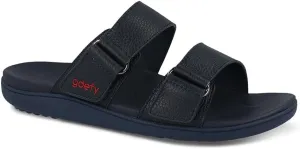 Gravity Defyer Men's GDEFY BA-LI Leather Sandal | Pain Relief | Comfort Footwear | Versoshock Proven Performance Orthotic Slides