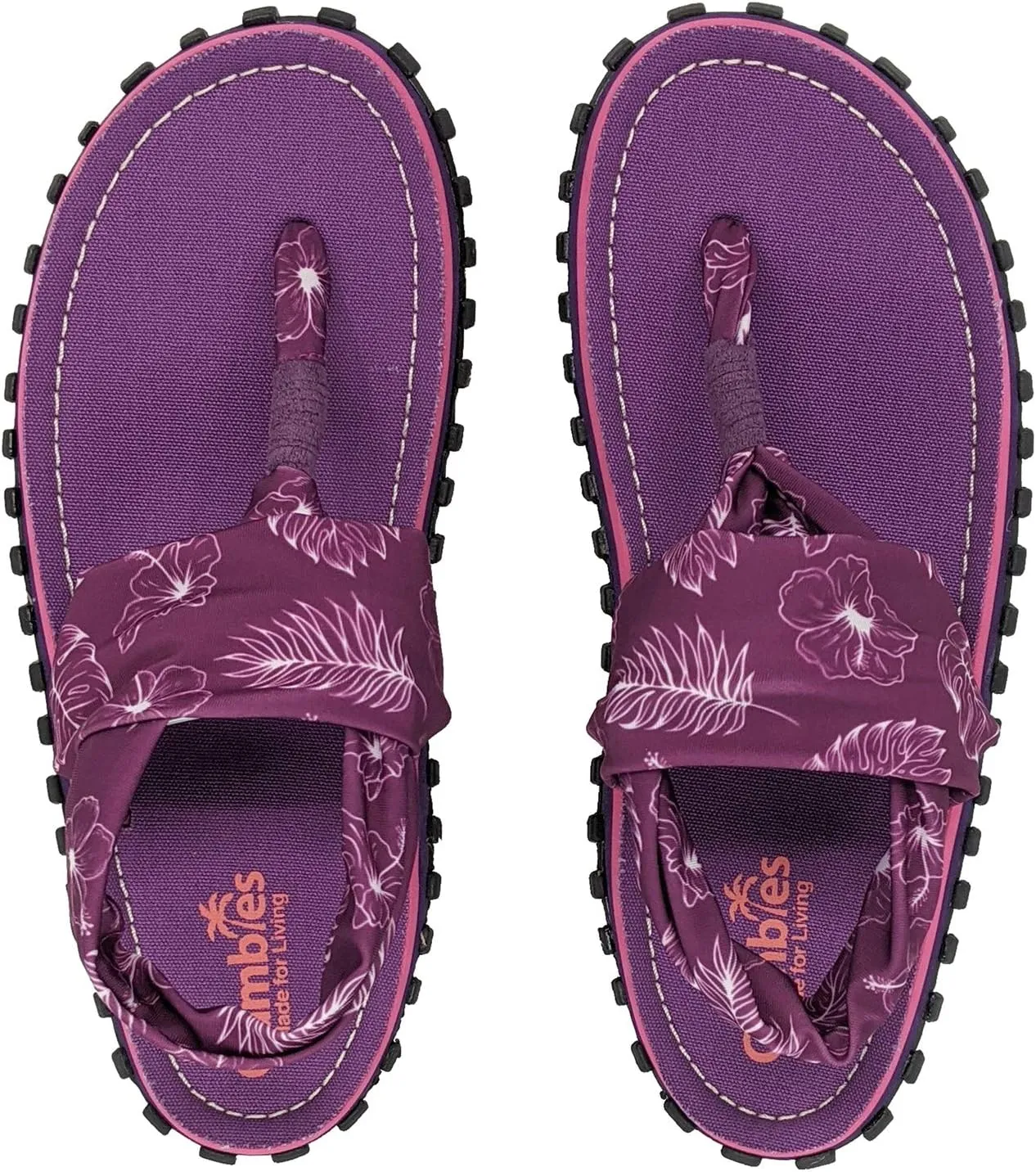 Gumbies Slingback Womens Flip Flops, with Supersoft Toe Post and Durable Recycled Rubber Sole - Comfort Guaranteed