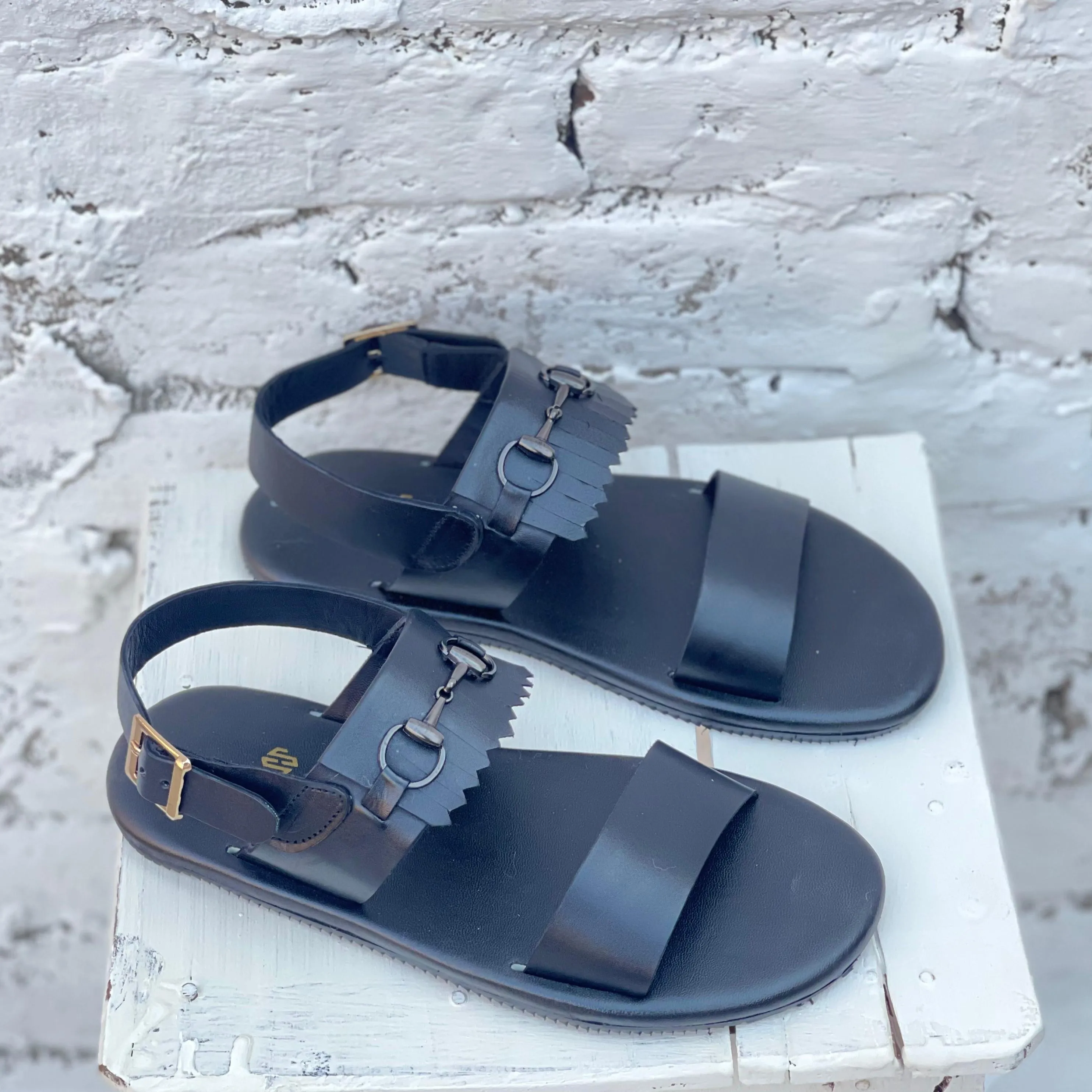 Hand made Sandal SS-2452 BLK