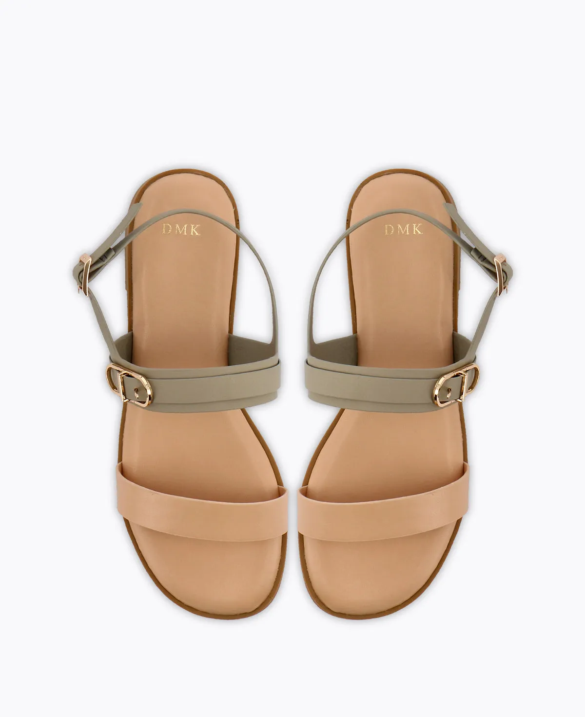 Hannah Flat Sandals - Nude