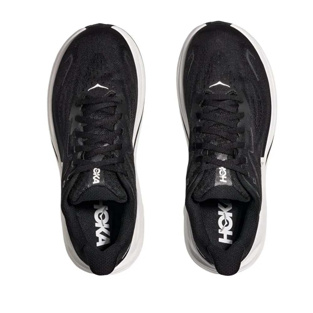 Hoka Women's Clifton 10 Black / White Wide