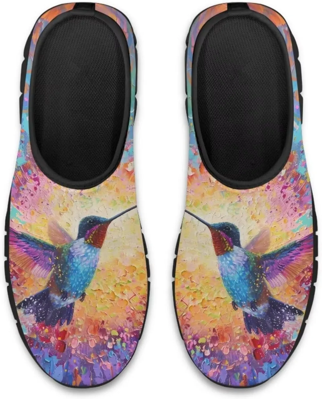 Hummingbird Work Shoes for Women Walking Loafer Flat Wide Toe Running Athletic Hiking Sneakers