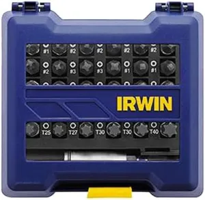 IRWIN Impact Screwdriving Bit Set, Assorted, 31 Piece (IWAF1331)