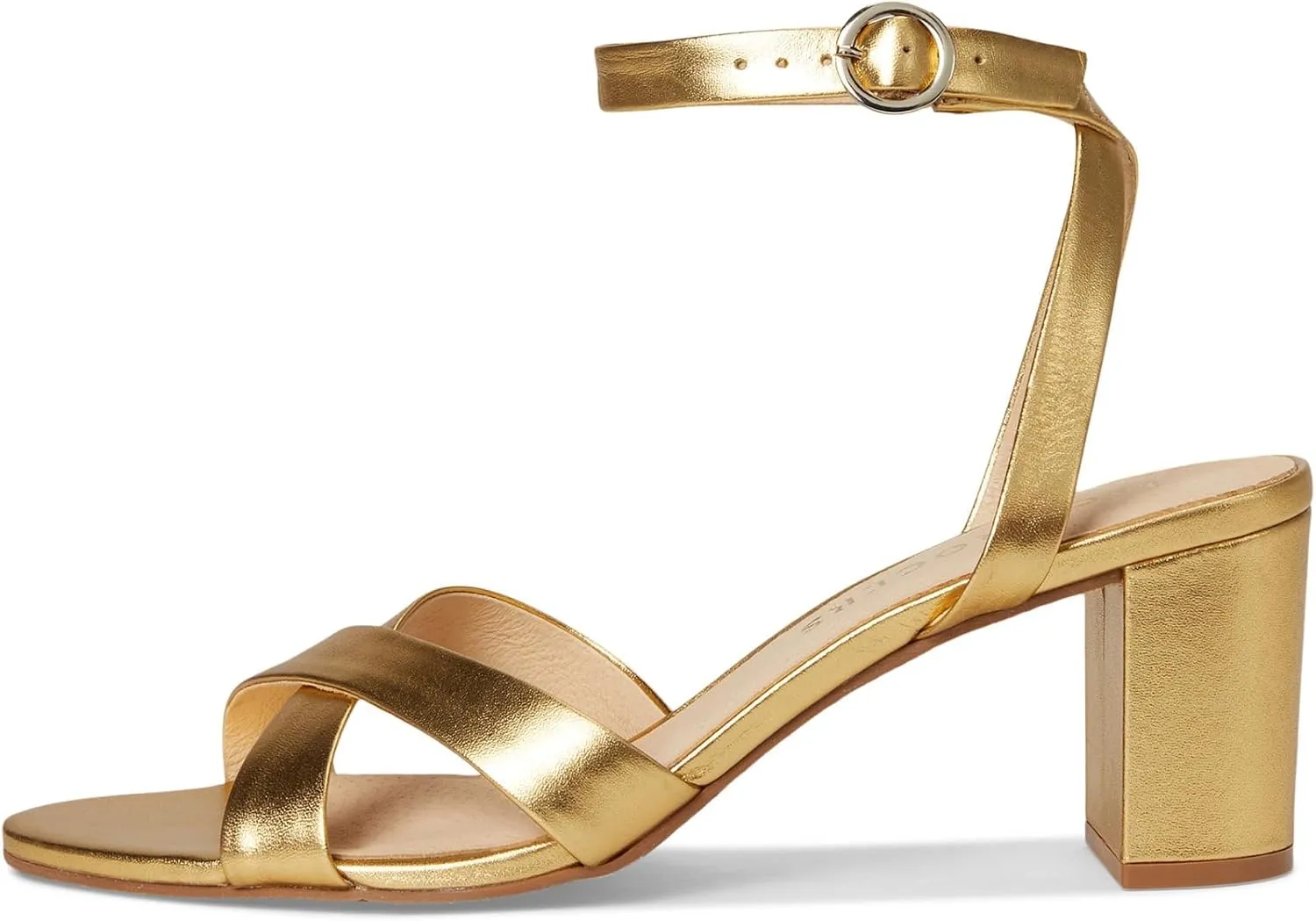 Jack Rogers Women's Peri Mid Heel-Metallic Nappa Heeled Sandal