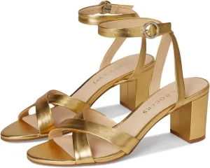 Jack Rogers Women's Peri Mid Heel-Metallic Nappa Heeled Sandal