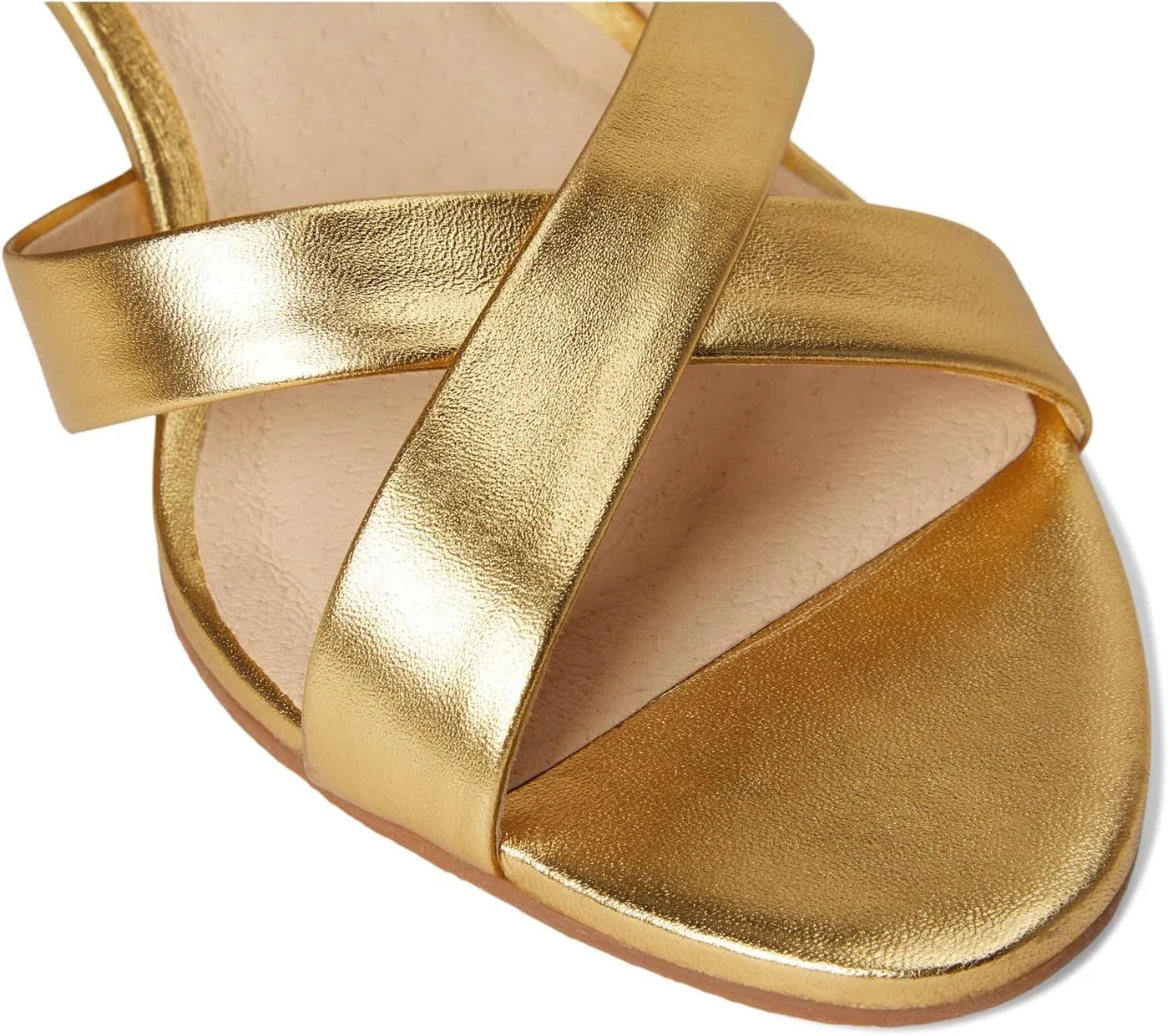 Jack Rogers Women's Peri Mid Heel-Metallic Nappa Heeled Sandal