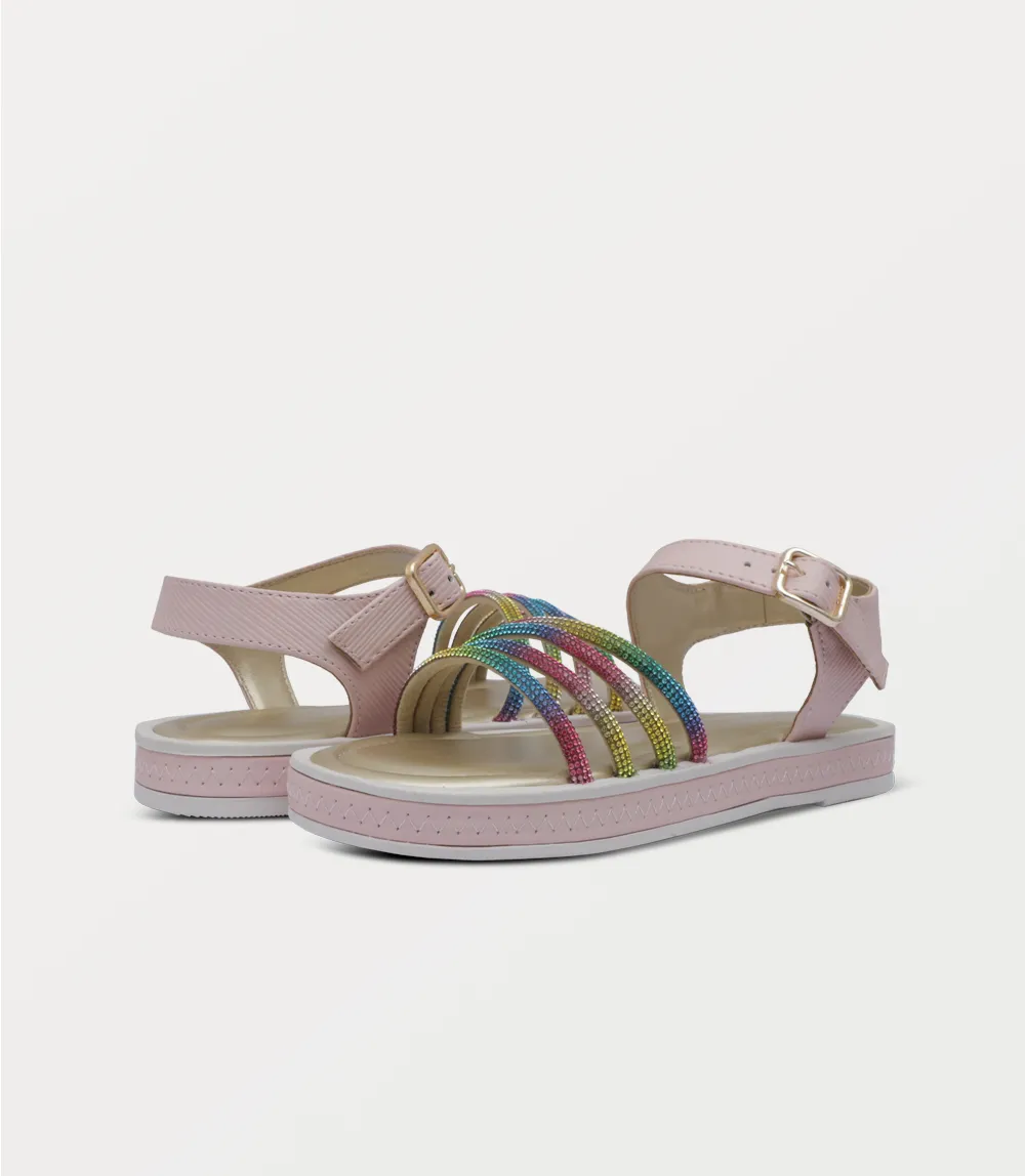 KG0214-MULTY-Girl Sandal