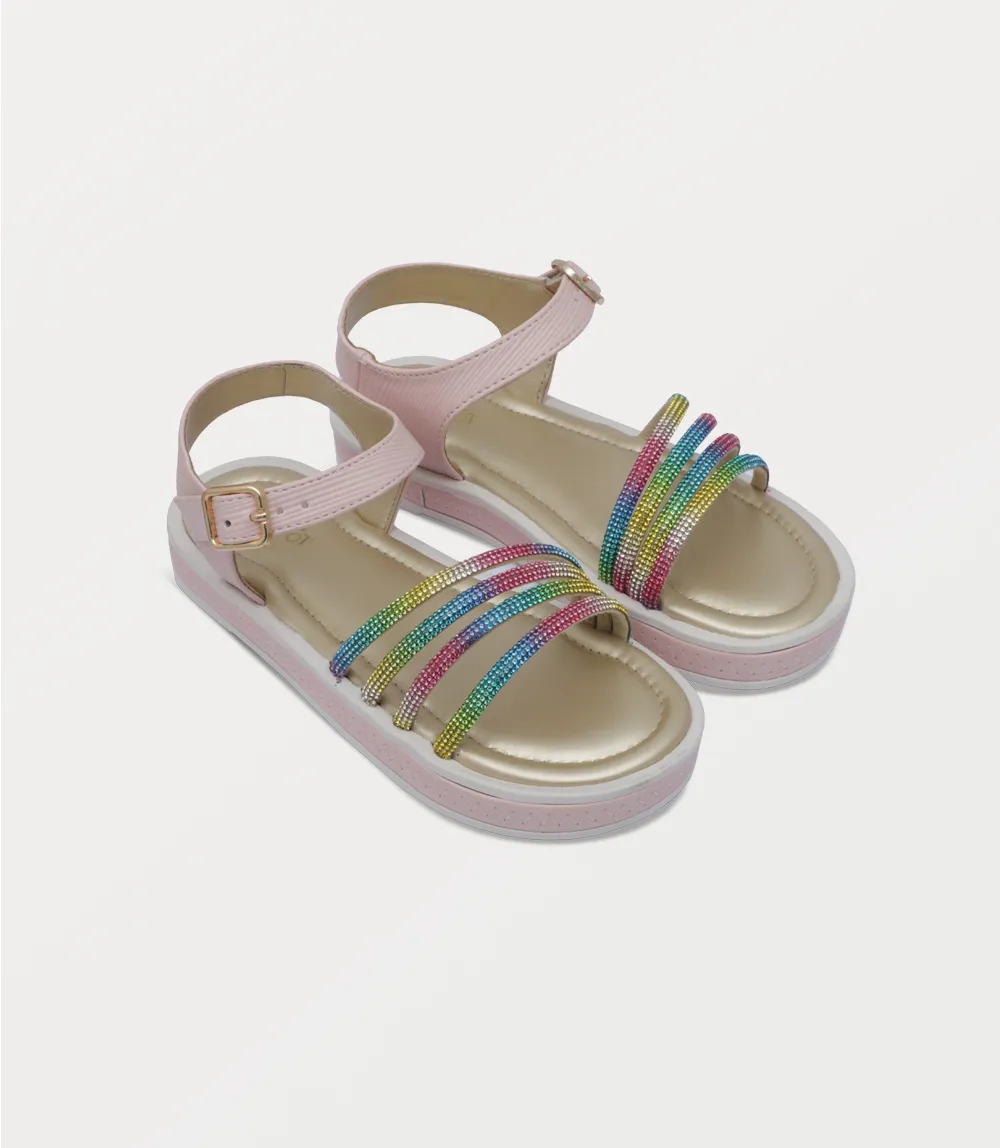 KG0214-MULTY-Girl Sandal