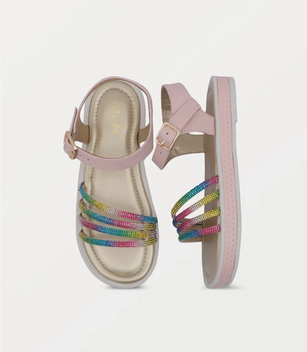 KG0214-MULTY-Girl Sandal