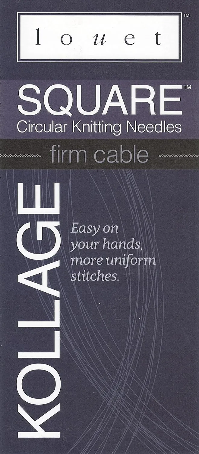 Kollage Square Circular 32-inch (81cm) Knitting Needle Firm Cable (US 3/3.25mm)