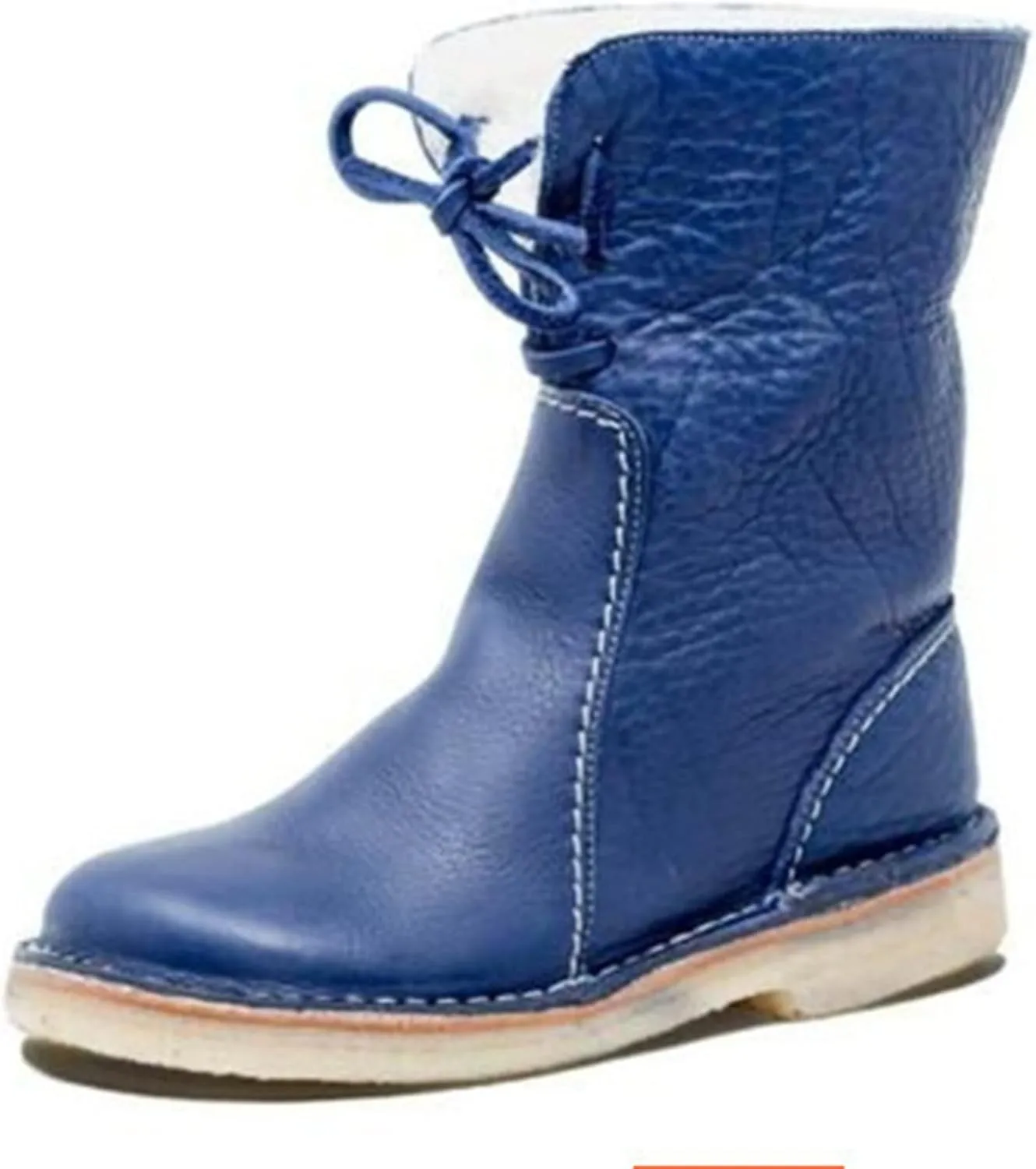 Lausiuoe Womens Winter Boots With Fur Lined Snow Fuzzy Ankle Booties Fashion Slip On Warm House Shoes Loafers Slippers