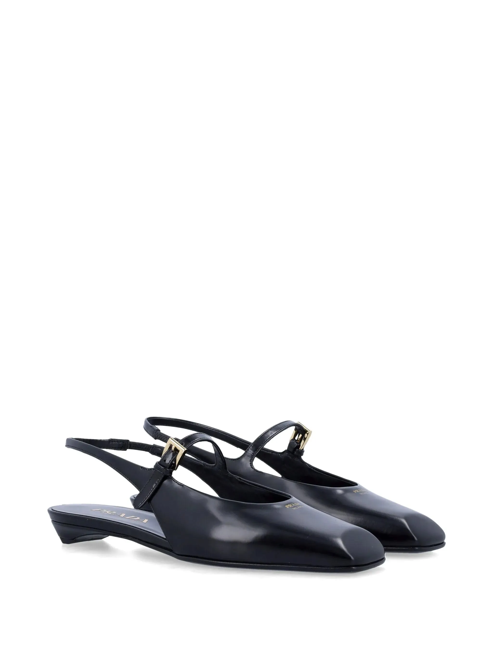 Leather Slingback Ballet Flats