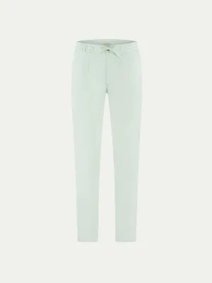 Light Aqua Linen Seaside Trousers