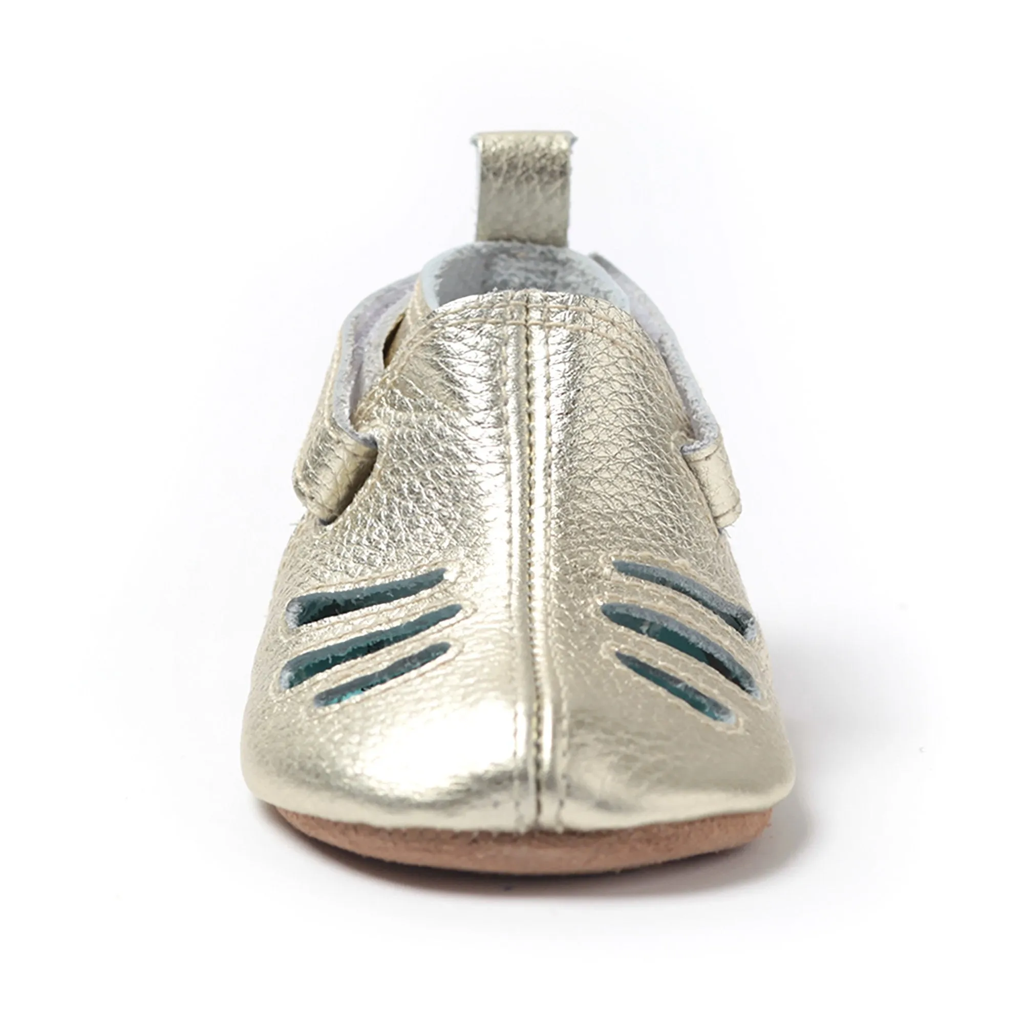 Light Gold Leather Oyster Bay Sandal