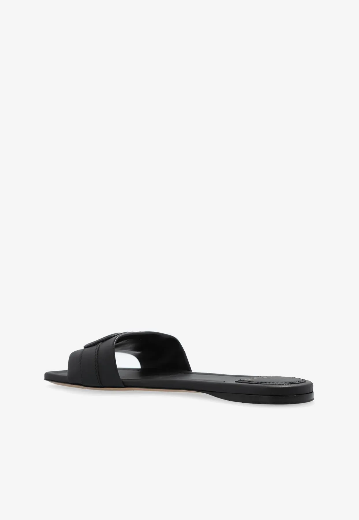 Liss Gancini Leather Slides
